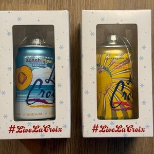 La Croix Holiday Ornaments (Sold as set)